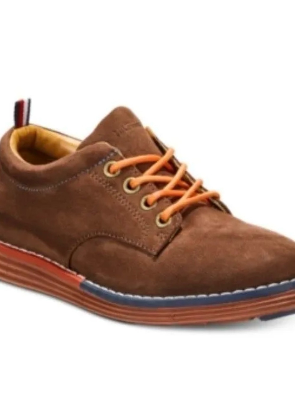 Tommy Hilfiger Brown Suede Chukka with Orange Laces